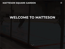 Tablet Screenshot of mattesonsquaregarden.com